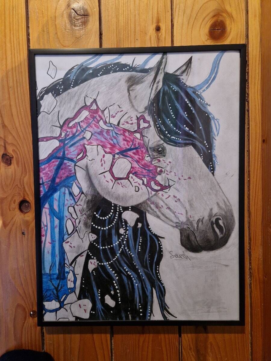 Kirschblüten Pferd