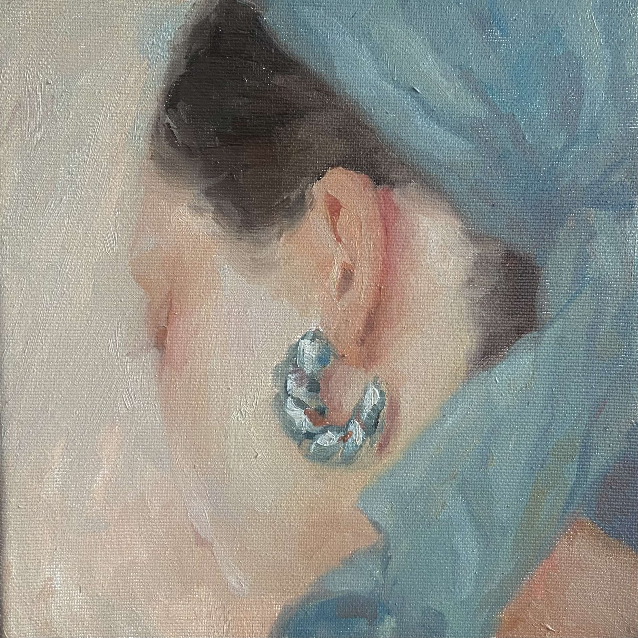 Maria mit blauem Kopftuch - Lilli Geyer 1