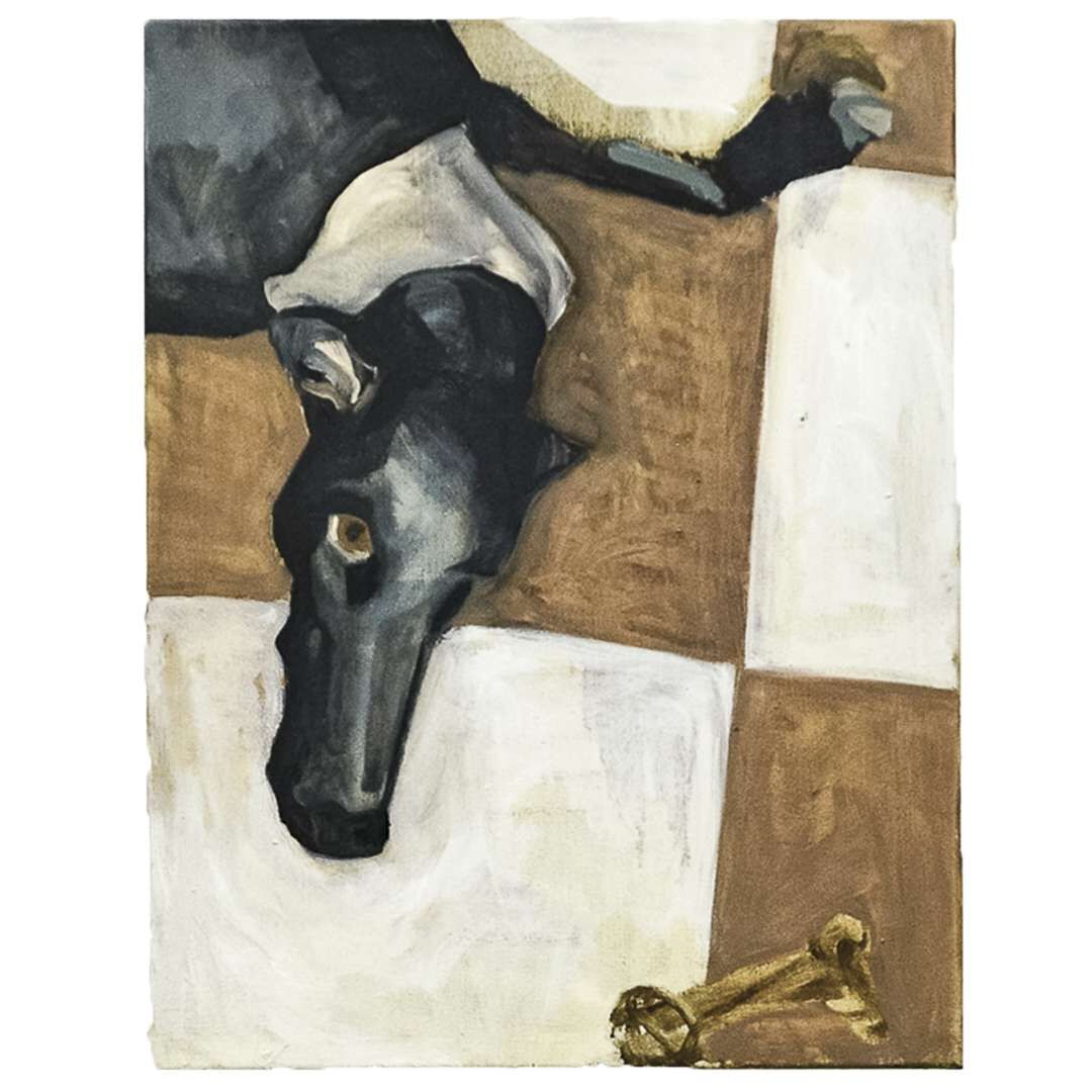 Ein Hund auf dem Küchenboden - Amelie Luca Staudhammer 1