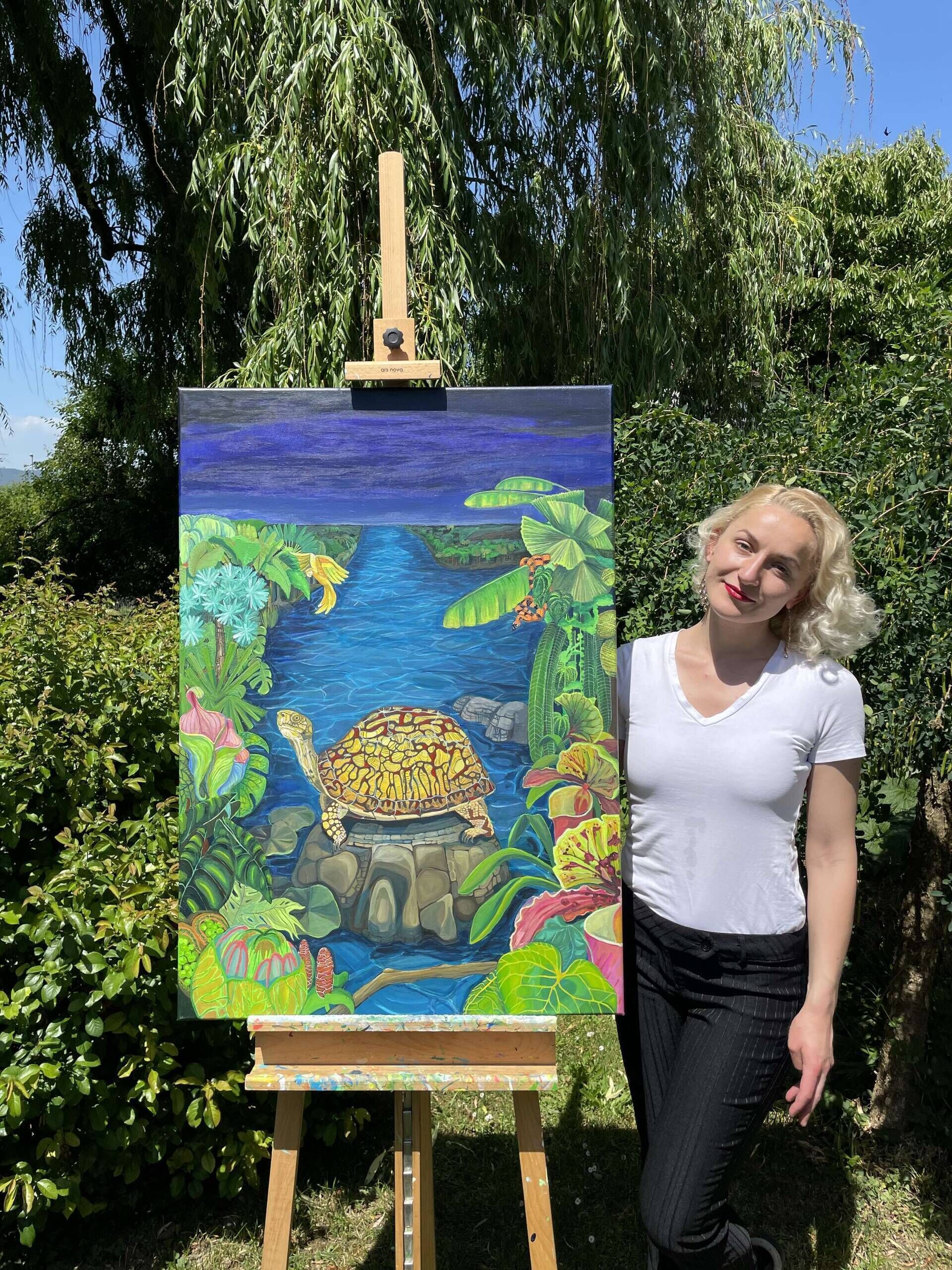 Turtle in the lagoon - Delja Wilfert 2