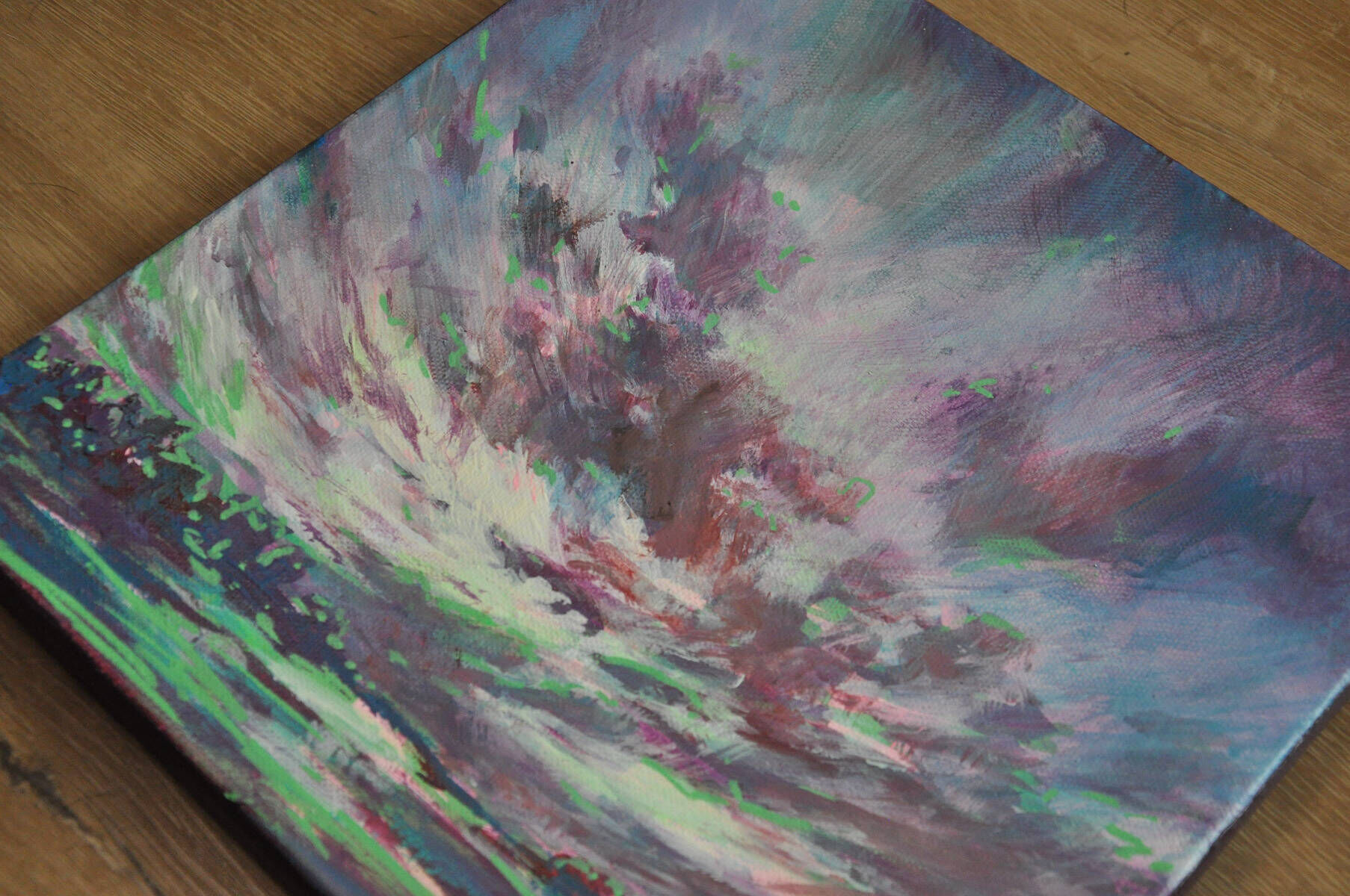 Wolkenlandschaft Violett