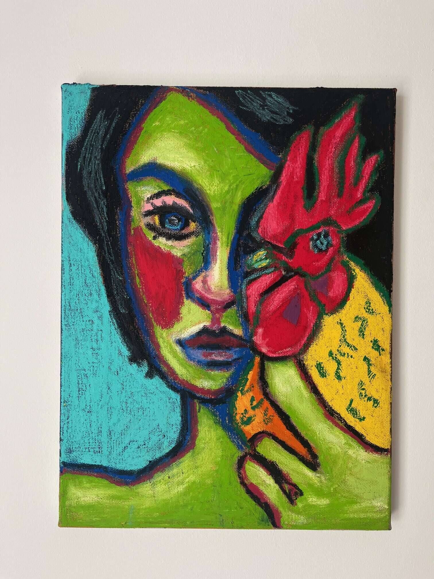 Mit dem Huhn - Anna Hopfensberger 1