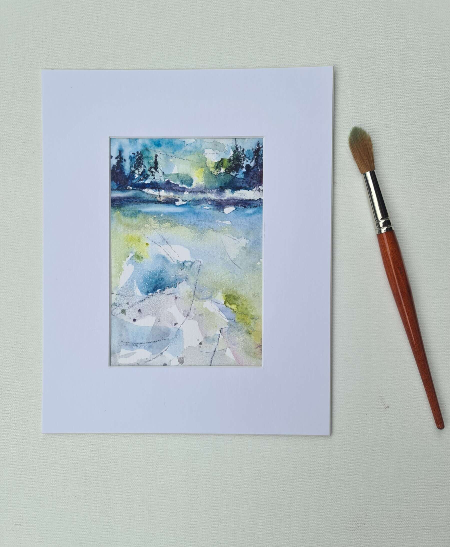 Aquarell am See 6 - Annegret Mainz 2