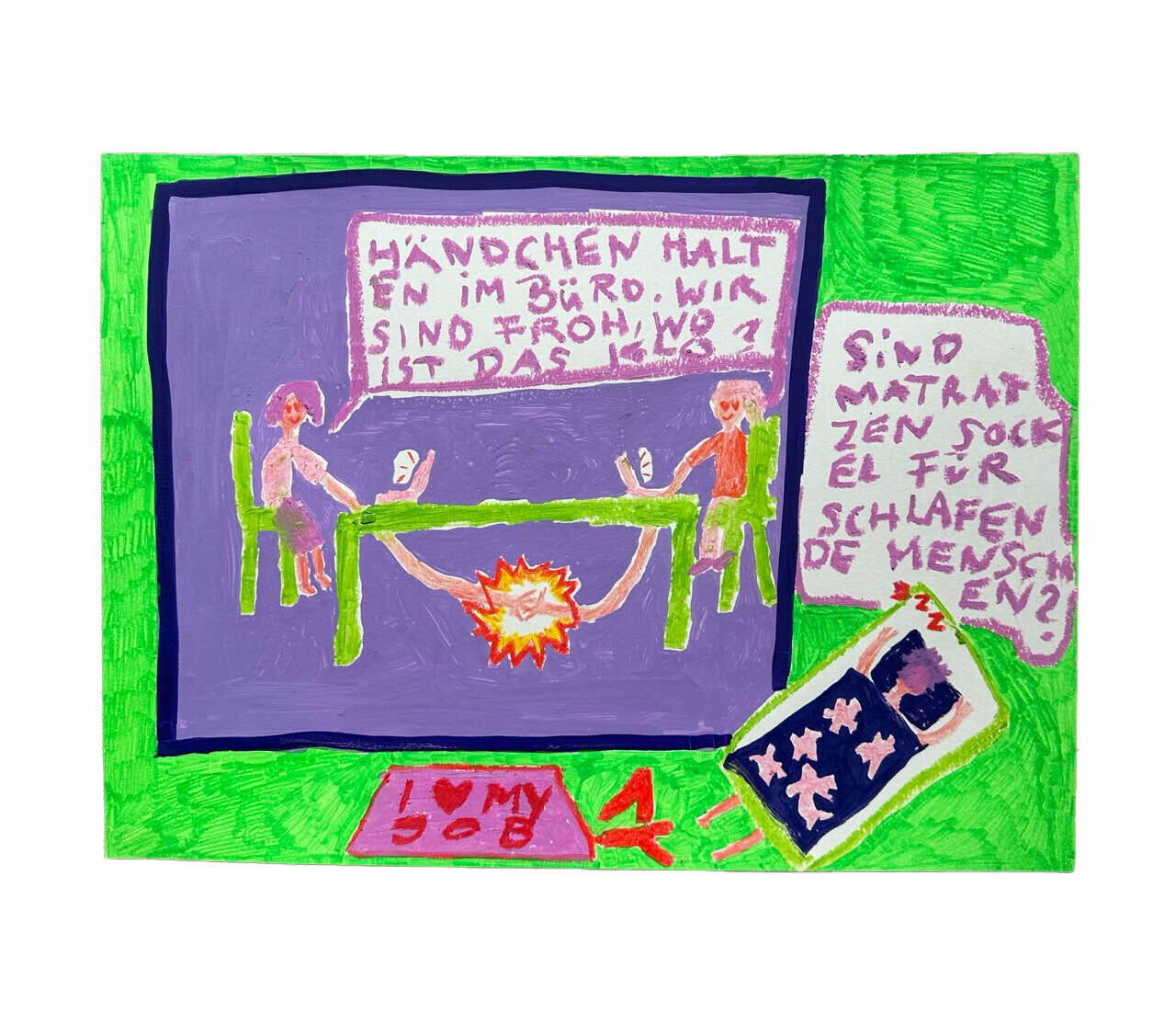 Heimlich Händchen halten im Büro - Linda Denkert 2