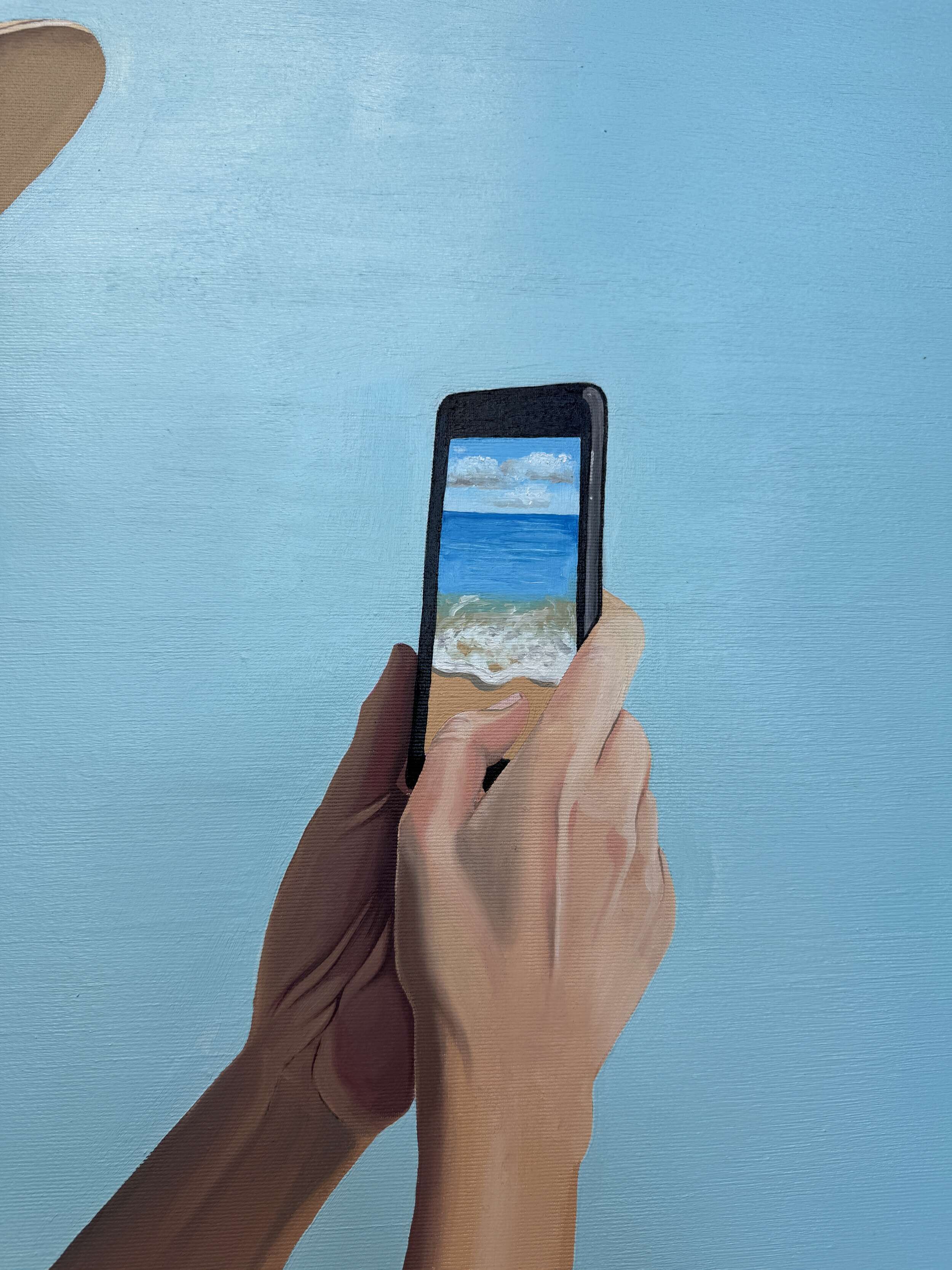 Dame in pink gestreiftem Oberteil - Julia Oleinicenko 3