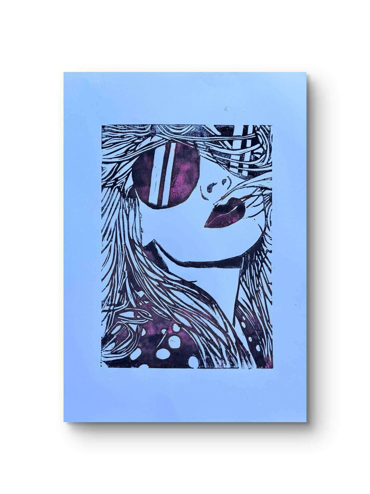 CATHY No. 01-01 Linolschnitt - Sybille Stein 2