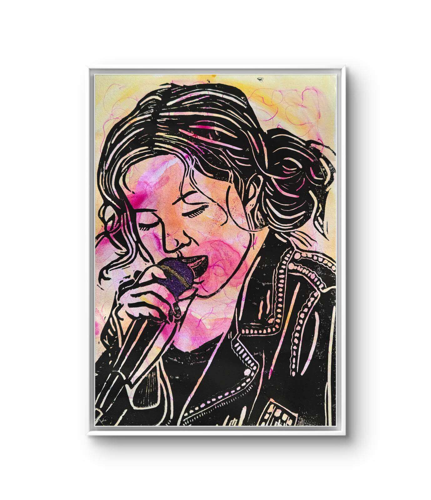 ROSE Linolschnitt 01 - Sybille Stein 3