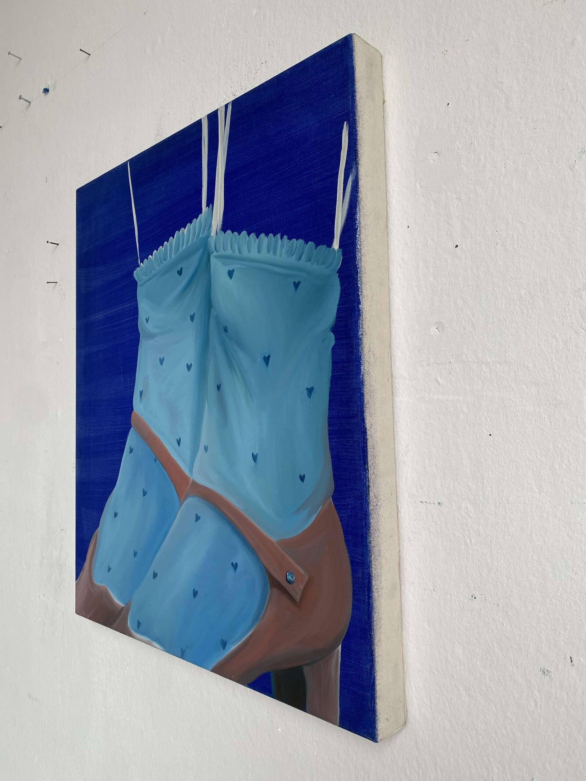 Blaue Söckchen mit mini Herzen - Mareike Groß 3